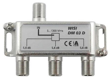 DM03D Splitter 3-way, 1.3 GHz