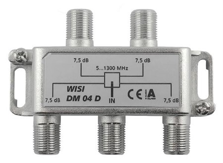 DM04D Splitter 4-way, 1,3 GHz
