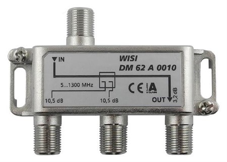 TAP symmetrical 1,3 GHz, 2-way, 10 dB