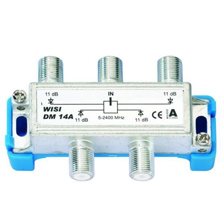 DM14A Fördelare 4-vägs 5-2400 MHz, 11 dB